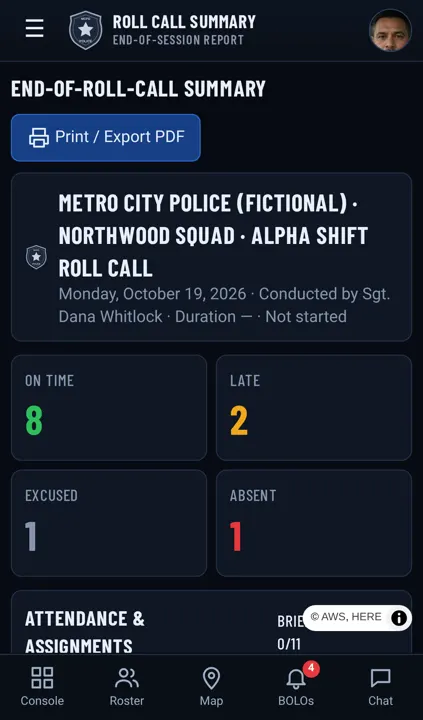Supervisor tools on mobile